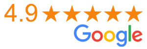 4.9 star google rating logo