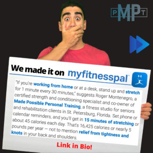 Your St. Pete, Florida Personal Trainers were featured in My Fitness Pal Blog!